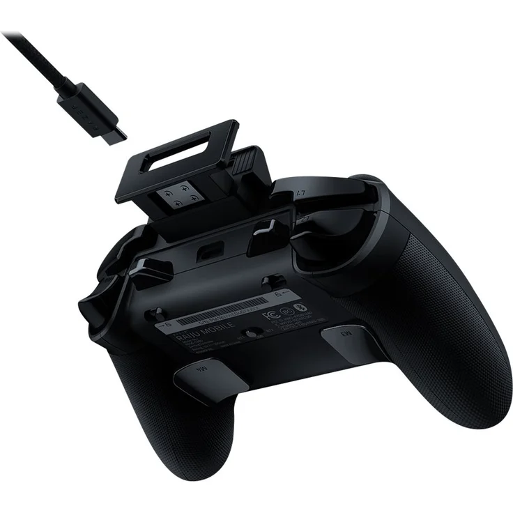 Razer Raiju - Mobile Mobiler Gaming-Controller für Android, ergonomisches Layout mit Multifunktionstasten, Hair-Trigger-Modus, verstellbare Smartphone-Halterung, Konfiguration über mobile App, schwarz (RZ06-02800100-R3M1) – Bild 8