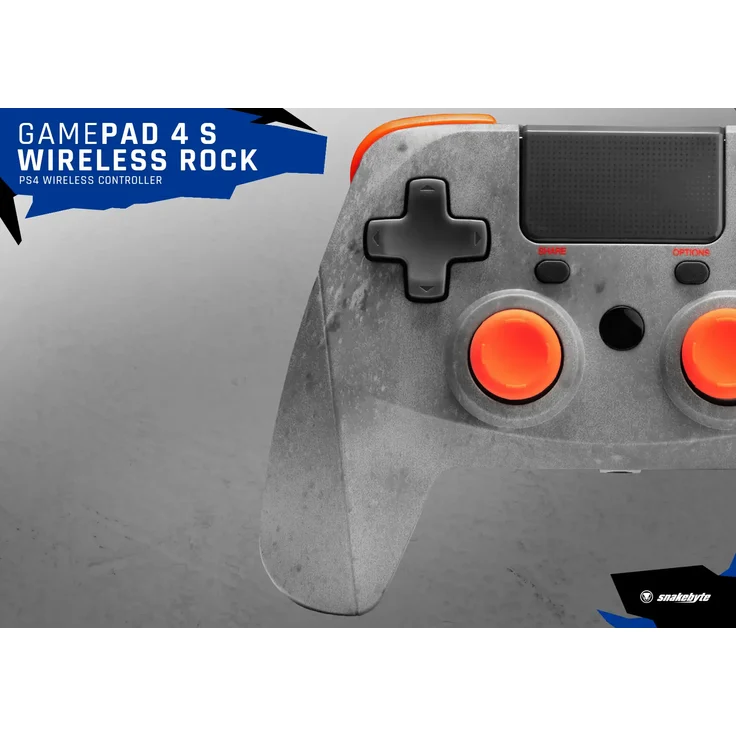 Snakebyte Game:Pad 4 S Wireless Rock Grau, Orange (SB914522) (PS4) – Bild 5