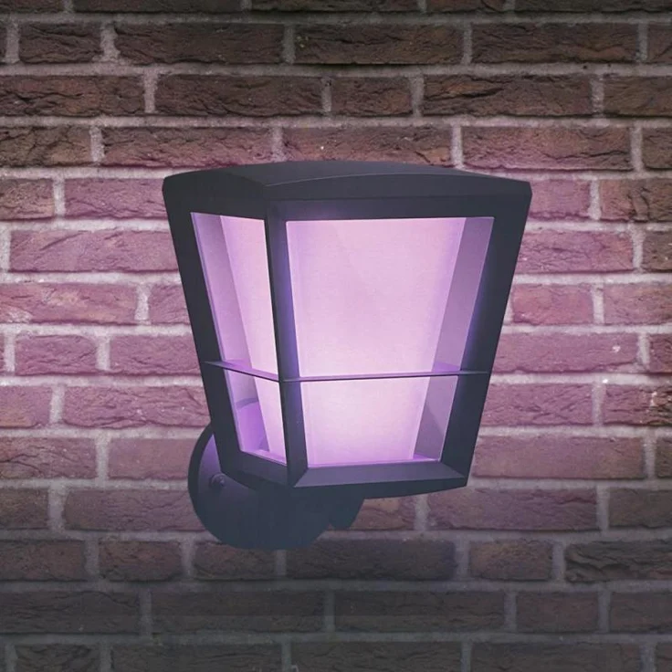 Philips Hue White and Color Ambiance LED Wandleuchte Econic, für den Außenbereich, dimmbar, 16 Mio.Farben, steuerbar via App, kompatibel mit Amazon Alexa – Bild 5