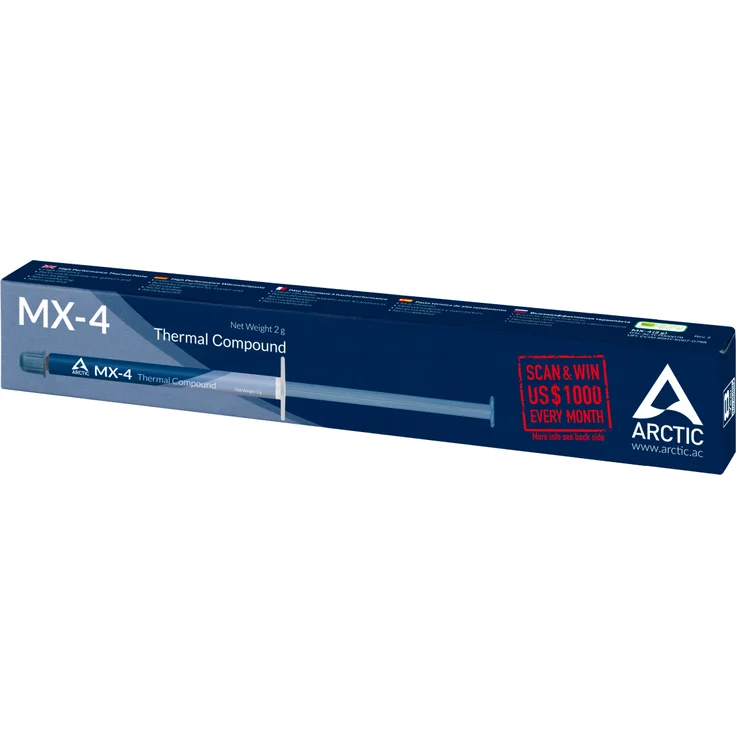 ARCTIC MX-4 (aktuelle Edition) - Qualitäts-Wärmeleitpaste für alle CPU-Kühler, extrem hohe Wärmeleitfähigkeit, niedriger thermischer Widerstand, sichere Anwendung, lange Haltbarkeit - 2 Gramm - Preisvergleich – Bild 2