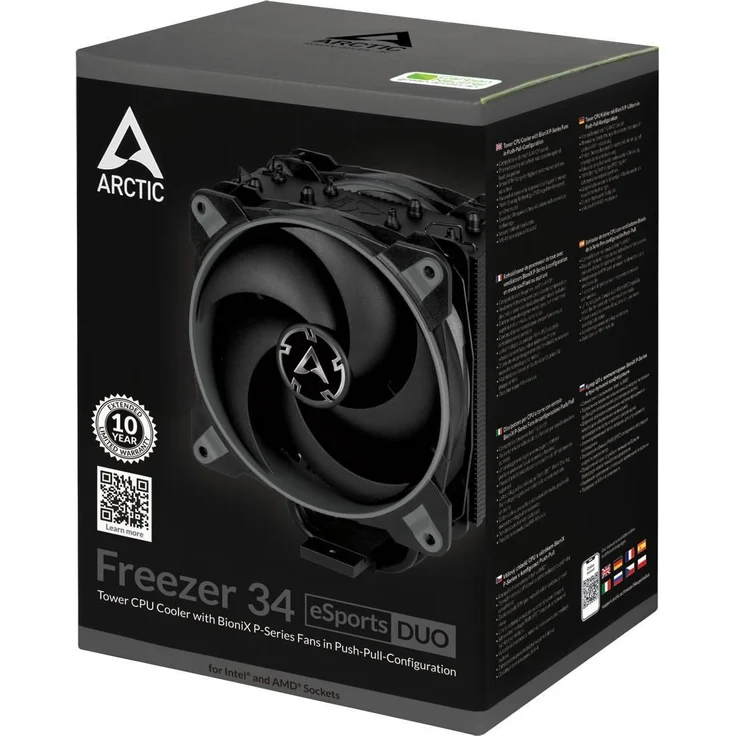 ARCTIC Freezer 34 eSports DUO - Prozessorkühler - (für: LGA1156, LGA1155, LGA1150, LGA2011-3, LGA1151, AM4, LGA2066) - Aluminium - 120 mm - Grau (ACFRE00075A) - Preisvergleich – Bild 9