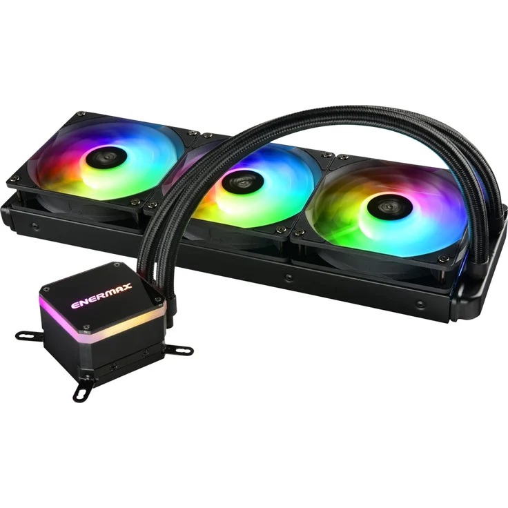 Enermax Liqmax III ELC-LMT360-ARGB - Prozessor-Flüssigkeitskühlsystem - (für: LGA1156, AM2, AM2+, LGA1366, AM3, LGA1155, AM3+, LGA2011, FM1, FM2, LGA1150, FM2+, LGA2011-3, LGA1151, AM4, LGA2066) - Kupfer - 120 mm – Bild 2