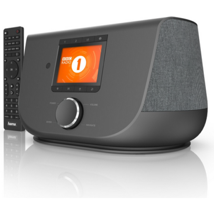 Hama DIR3300SBT Mini Tischradio mit Bluetooth, WLAN, Wecker, TFT-Display, Wecker, schwarz – Bild 9