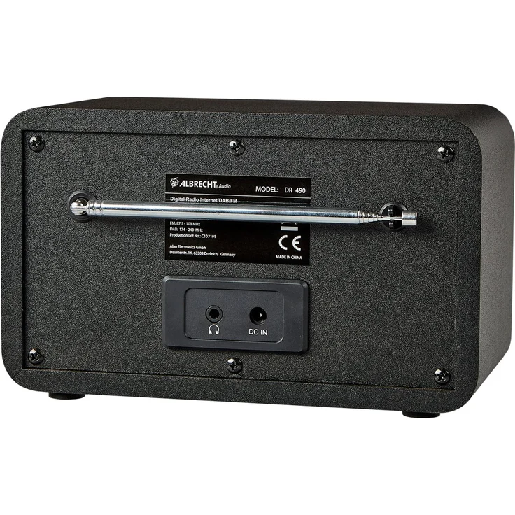 Albrecht DR490 Hybridradio mit Farbdisplay, Internet, DAB+, UKW, Radiosteuerung via App, Farbe: schwarz – Bild 3