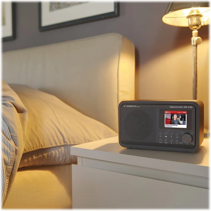 Albrecht DR490 Hybridradio mit Farbdisplay, Internet, DAB+, UKW, Radiosteuerung via App, Farbe: schwarz – Bild 6