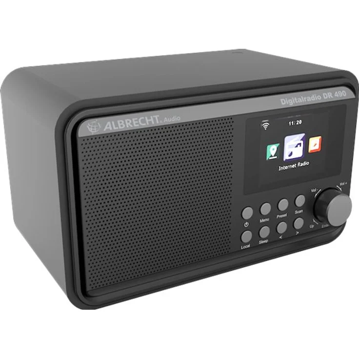 Albrecht DR490 Hybridradio mit Farbdisplay, Internet, DAB+, UKW, Radiosteuerung via App, Farbe: schwarz – Bild 5