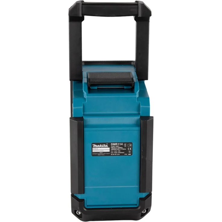 Makita DMR114 12 bis 18 V Li-Ion Baustellenradio mit Bluetooth, LCD-Display, Wecker, geeignet für Outdoor, spritzwassergeschützt, blau – Bild 11