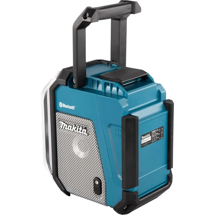 Makita DMR114 12 bis 18 V Li-Ion Baustellenradio mit Bluetooth, LCD-Display, Wecker, geeignet für Outdoor, spritzwassergeschützt, blau – Bild 14