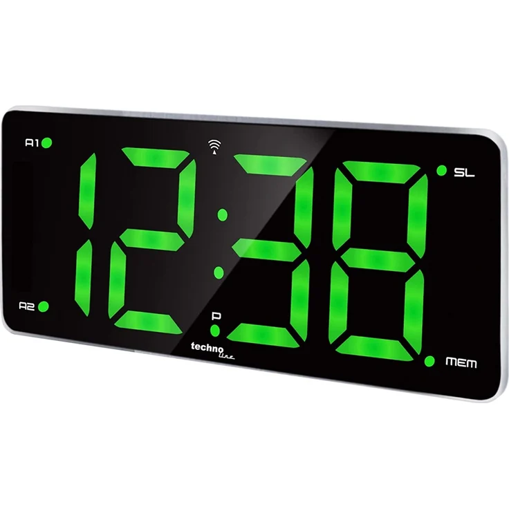 Technoline WT 486 Funkuhr Radiowecker schwarz, silber – Bild 2