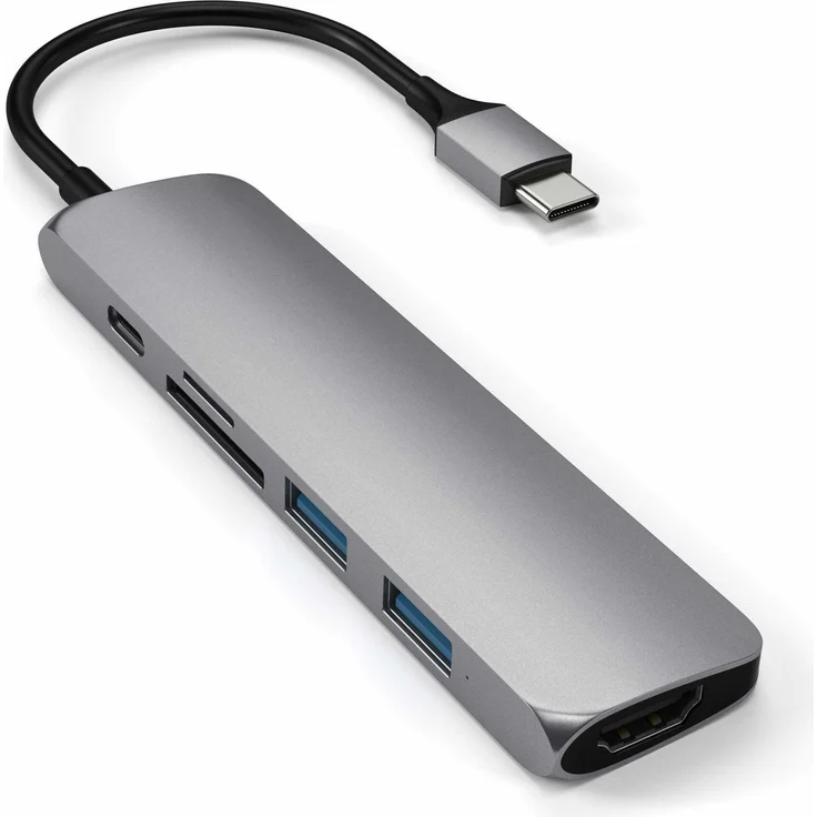 Satechi Type-C USB Passthrough HDMI Hub V2 Space Grau – Bild 8