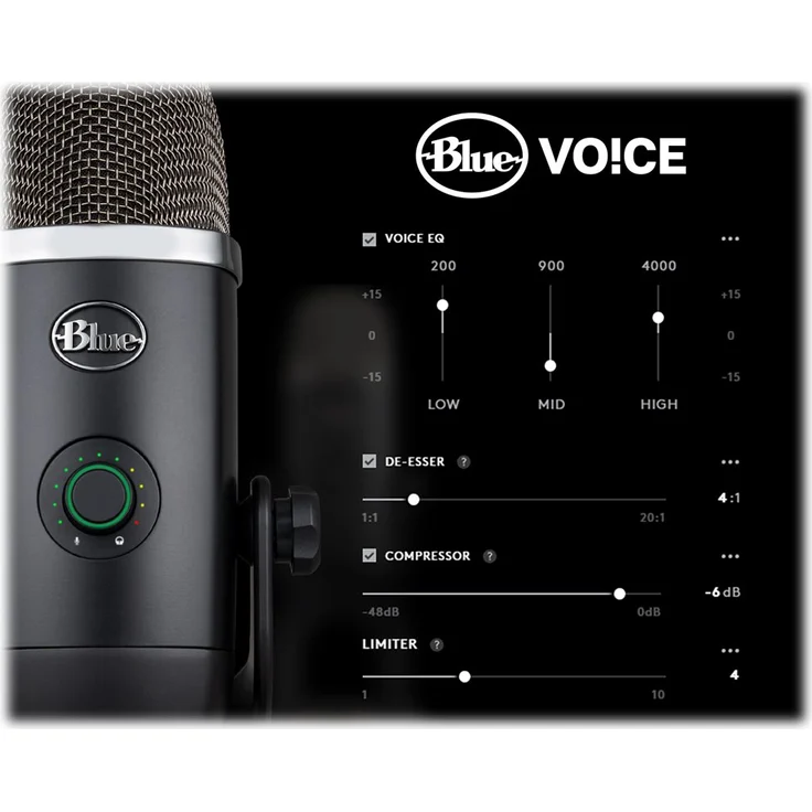 Blue Yeti X professionelles USB-Mikrofon für Gaming, Streaming und Podcasts, Schwarz – Bild 9