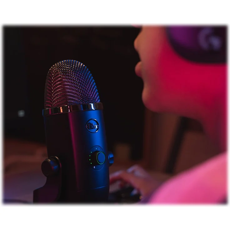 Blue Yeti X professionelles USB-Mikrofon für Gaming, Streaming und Podcasts, Schwarz – Bild 4