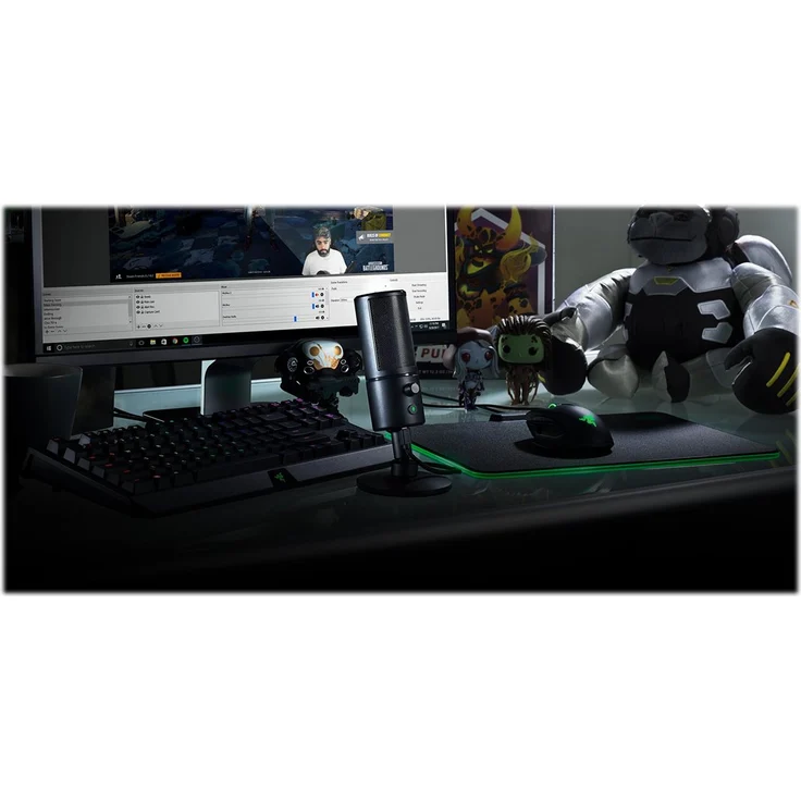 Razer Seirēn X - USB Kondensator-Mikrofon (für Streaming, Kompaktes Streamer Mikrofon mit integriertem Schockdämpfer und Superniere Aufnahmemuster) Schwarz – Bild 8