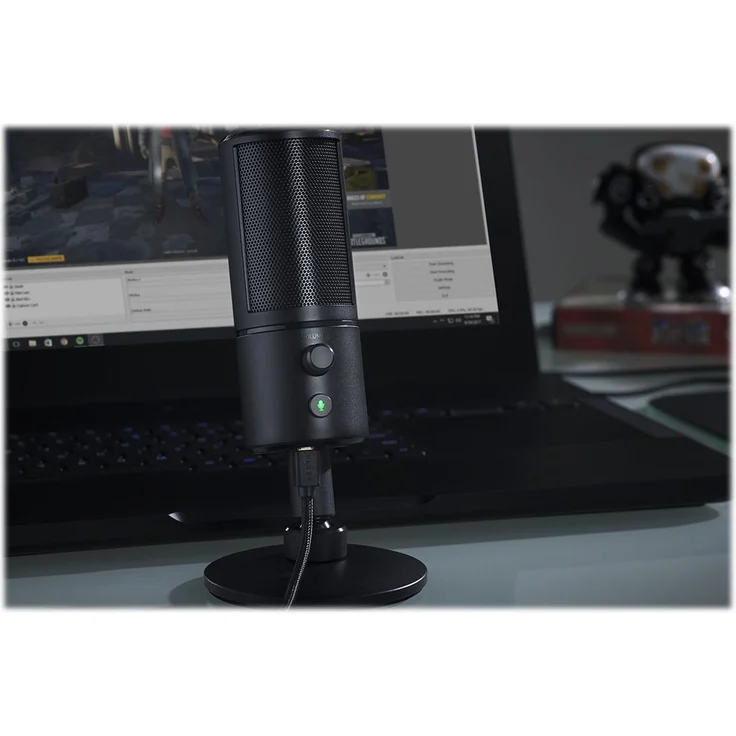Razer Seirēn X - USB Kondensator-Mikrofon (für Streaming, Kompaktes Streamer Mikrofon mit integriertem Schockdämpfer und Superniere Aufnahmemuster) Schwarz – Bild 2