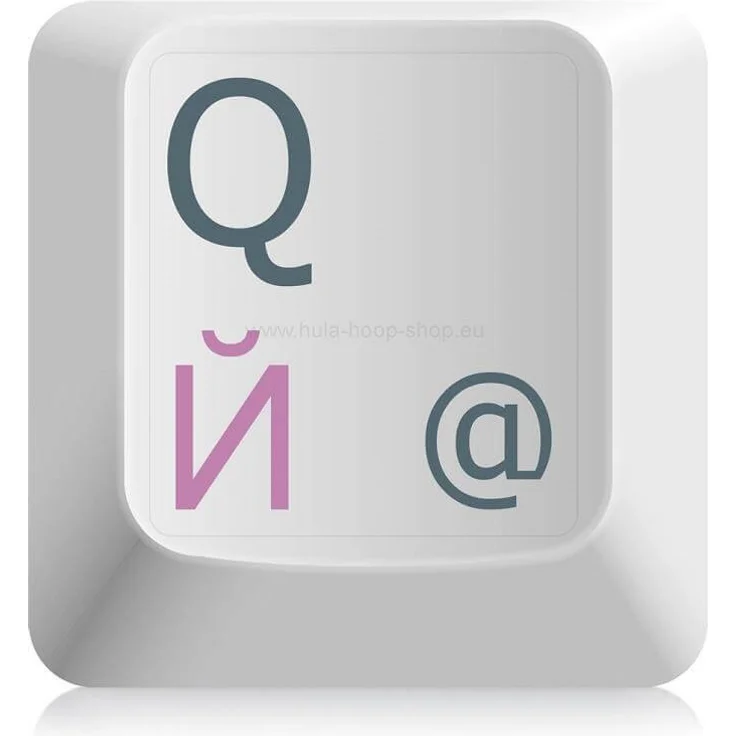 Tastaturaufkleber mit russischer Schrift, Rosa – Bild 2