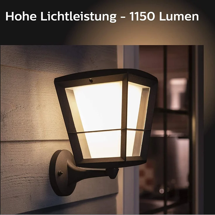 Philips Hue White and Color Ambiance LED Wandleuchte Econic, für den Außenbereich, dimmbar, 16 Mio.Farben, steuerbar via App, kompatibel mit Amazon Alexa – Bild 7