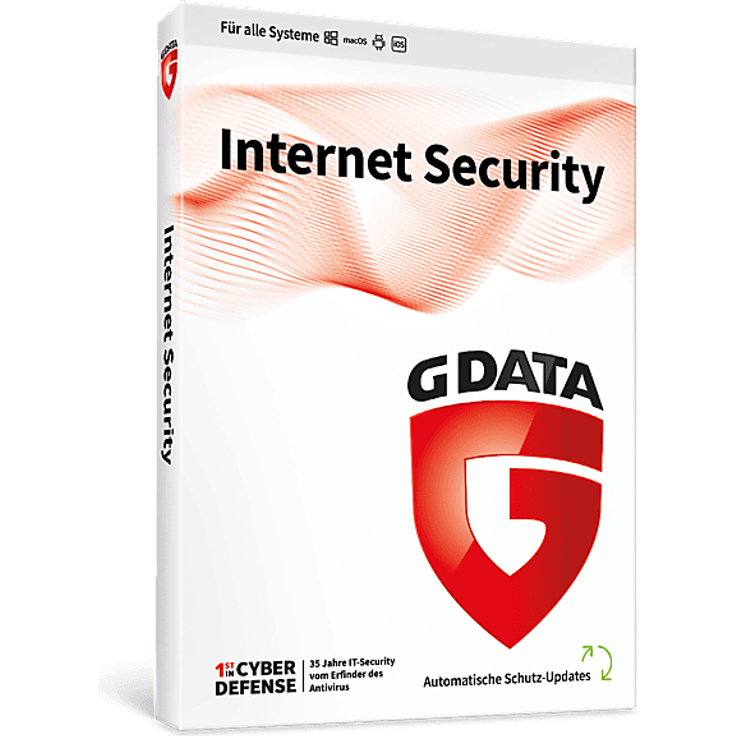 GDATA Internet Security für 3 Geräte, Multiplattform, Schutz vor Viren und Phishing, inklusive innovativer Technologien DeepRay® und BEAST
