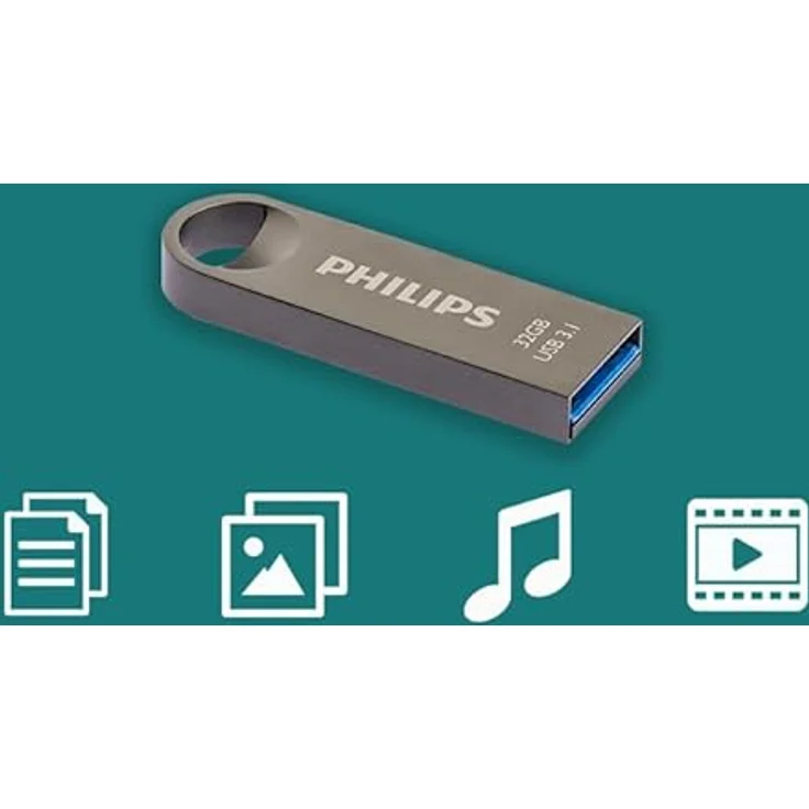 Philips USB Flash Drive Moon Edition 32 GB, USB3.1, Aluminium – Bild 6