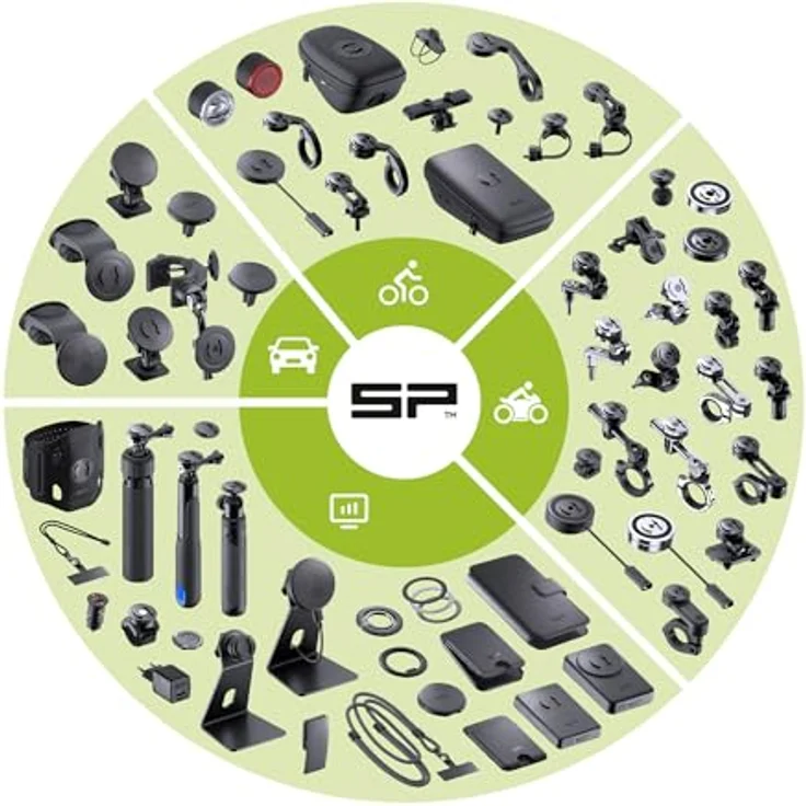 SP Connect Handyhalterung Bike Bundle II, Universal Clamp, schwarz – Bild 8