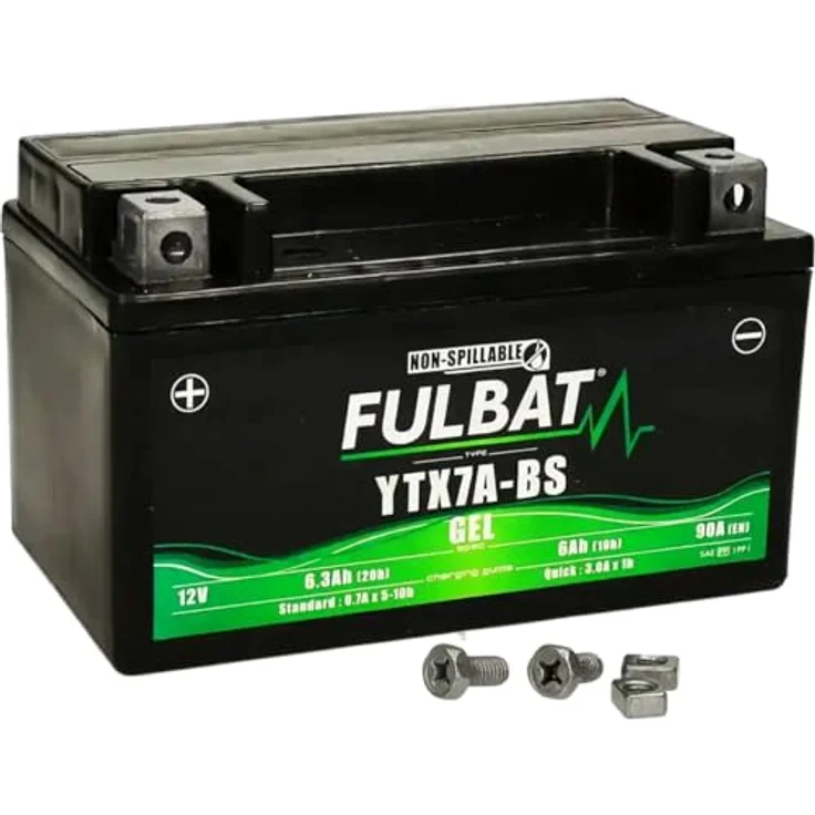 Fulbat FTX7A-BS GEL, wartungsfreie VRLA-Batterie mit langer Lebensdauer, wasserdicht und geeignet für kaltes Wetter – Bild 2
