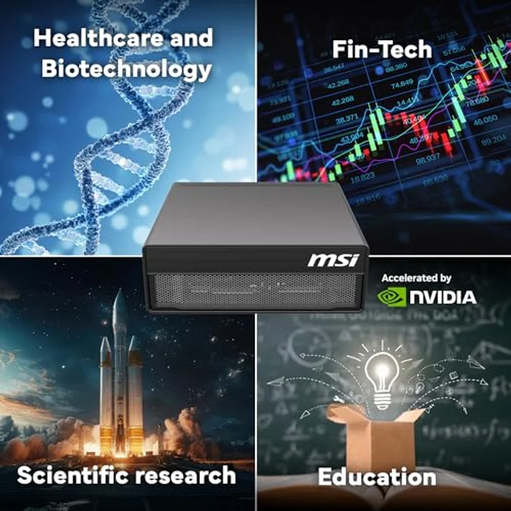 MSI EdgeXpert-32SEU GB10, Mini-PC mit 128 GB LPDDR5x RAM, 4 TB SSD, NVIDIA Blackwell GPU, schwarz – Bild 2