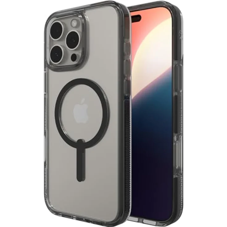 ZAGG Santa Cruz Snap, Graphen-verstärkte Hülle für iPhone 16 Pro Max [6.9-Inch], MagSafe-kompatibel, stoßfest, Rückabdeckung (Schwarz) – Bild 1