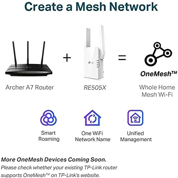 TP-Link RE505X Wi-Fi 6 WLAN Repeater AX1500, Dualband bis 1200 Mbit/s, ideal für HD-Streaming und Spiele – Bild 6