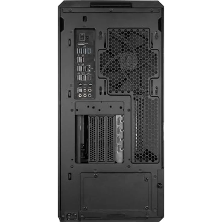 Lian Li Lancool 217 Midi-Tower Gehäuse, ATX mit Tempered Glass, schwarz, hervorragender Airflow, fünf PWM-Lüfter, integriertes Kabelmanagement – Bild 4