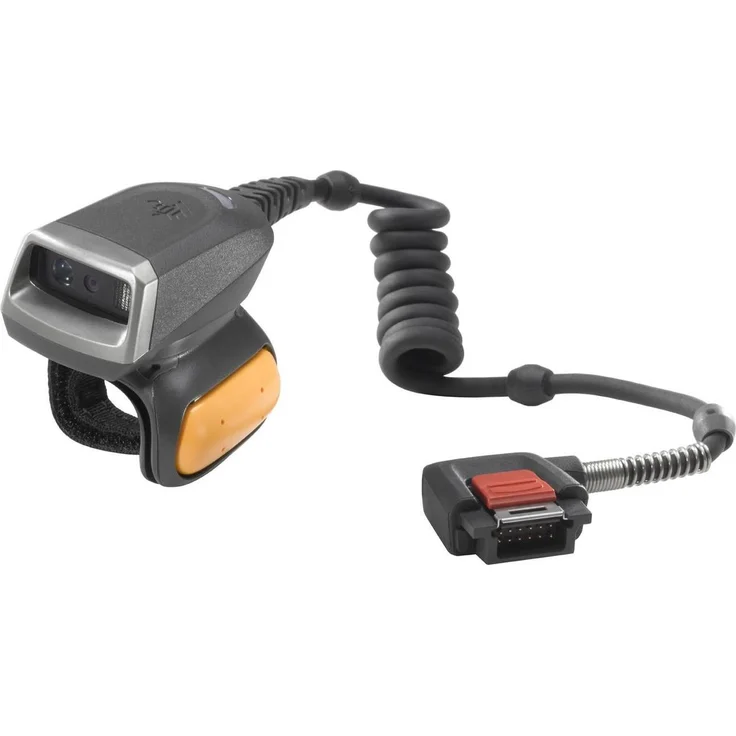 Zebra Corded 2D Imager Ring Scanner, Barcode-Scanner für 1D- und 2D-Barcodes, Grau