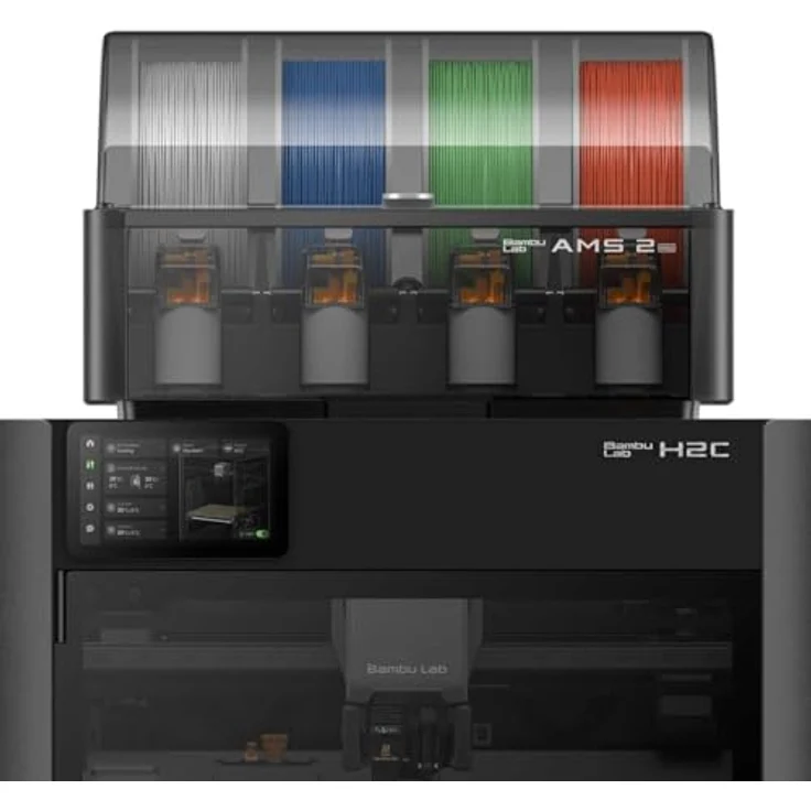 Bambu Lab H2C AMS 2 Pro Combo, Multi-Material 3D-Drucker mit automatischem Hotend-Wechselsystem und aktiver Heizkammer – Bild 5