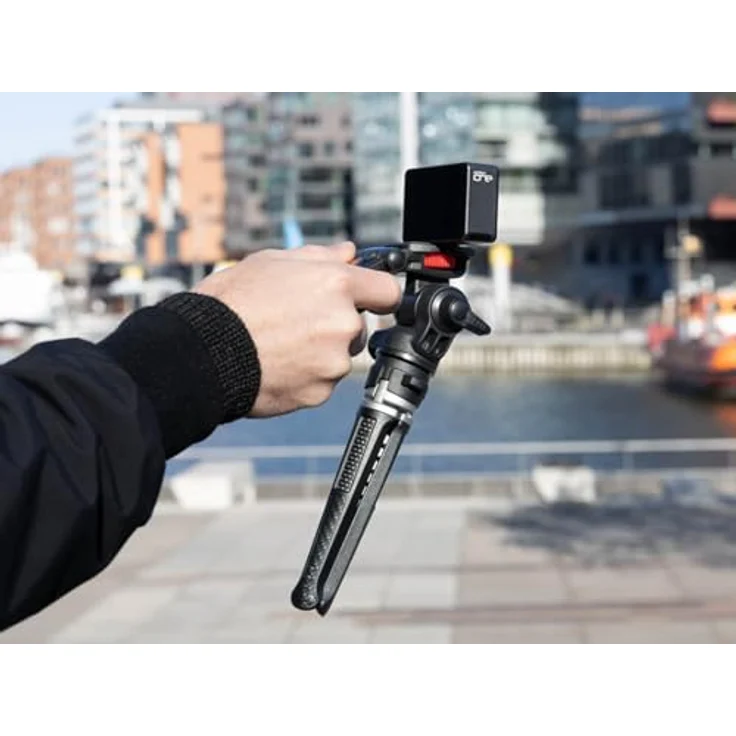 Rollei Creator Grip Ministativ, Dreibeinstativ für Kompaktkameras und Smartphones, 360° drehbarer Kopf, rutschfester Halt, leicht und kompakt – Bild 5