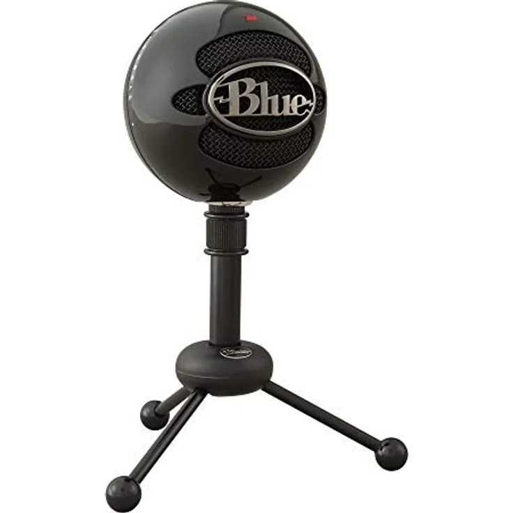 Blue Microphones Snowball Omnidirektionales USB Mikrofon mit zwei vielseitigen Aufnahmemustern und stilvollem Retro-Design für Aufnahme, Streaming und Podcasting auf PC und Mac, schwarz – Bild 1