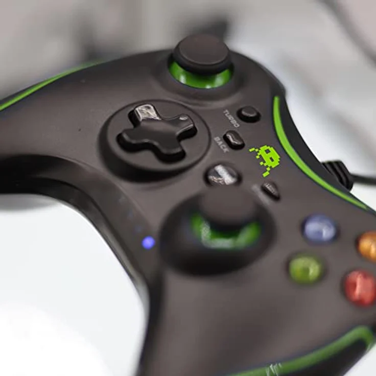 Freaks and Geeks Gamepad für Xbox (Xbox 360, PC), Gaming Controller, Schwarz – Bild 6