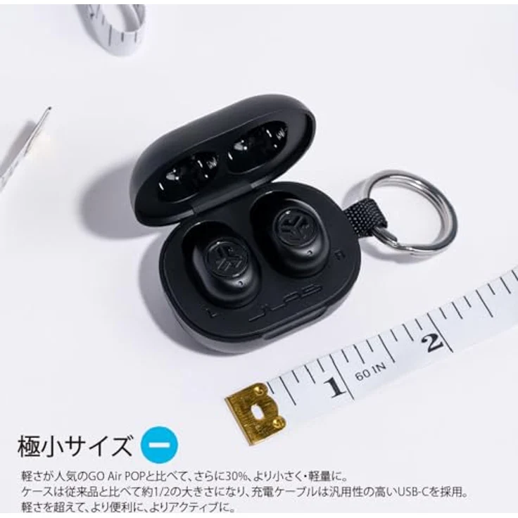 JLab JBuds Mini True Wireless Earbuds, Kopfhörer In Ear, Bluetooth Ohrhörer mit Mikrofon, Kabellose Ohrstöpsel, TWS Bluetooth Ohrhörer mit Mikrofon, USB-Ladeetui, Dual Connect, EQ3-Sound, Schwarz… – Bild 2