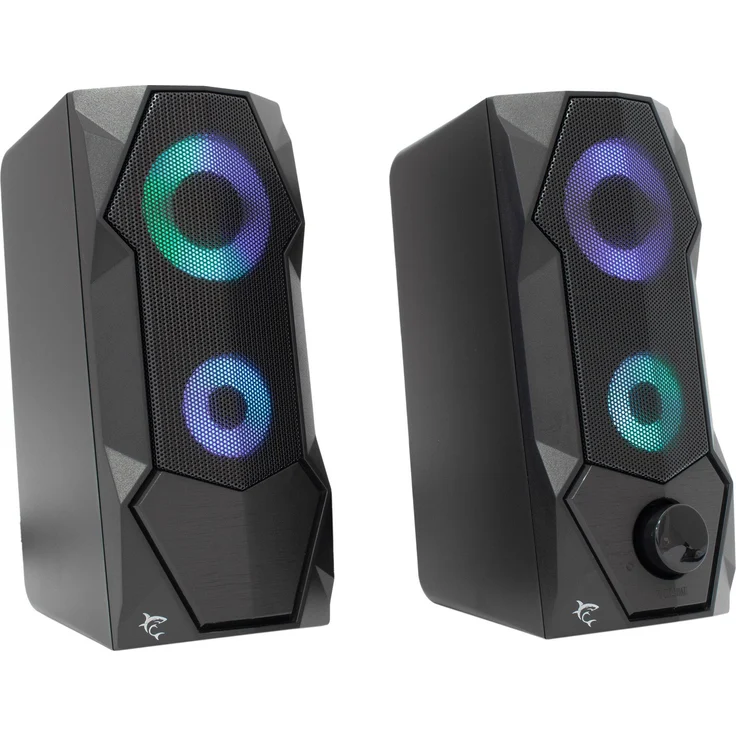 White Shark GSP-634 FLOW PC-Lautsprecher mit RGB-Beleuchtung, Schwarz