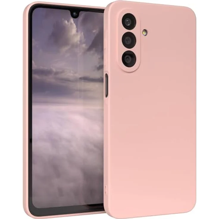 EAZY CASE Silikonhülle für Samsung Galaxy A26 5G, dünn und stoßfest in Pastell Rosa mit Kameraschutz und kratzresistentem Design – Bild 1