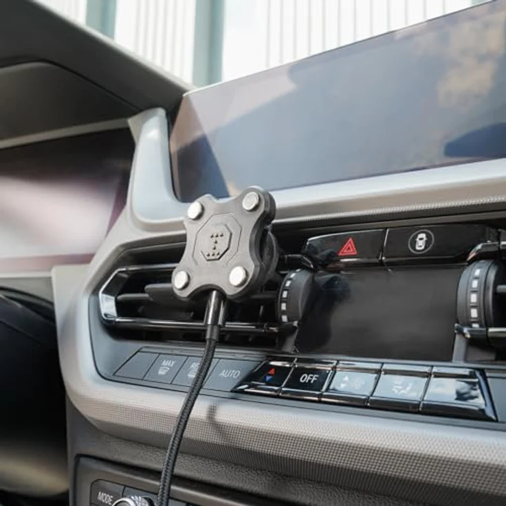 Mobilis Energia Mobile + Charging Airvent Mount 65W, Wireless Charger mit magnetischer Halterung, Schwarz – Bild 8