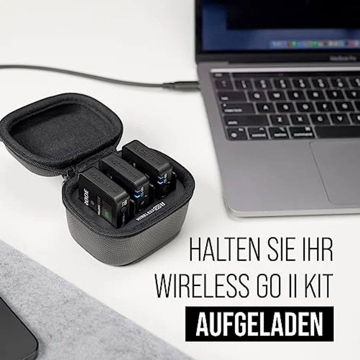 RODE Microphones Mikrofon Wireless GO II Charge Case - Case zum Schutz und Aufladen, schwarz – Bild 3