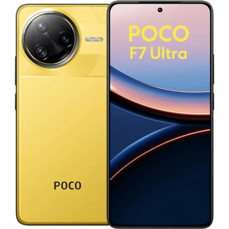 Xiaomi POCO F7 Ultra 5G, Smartphone mit 16 GB RAM, 512 GB Speicher, 50 MP Triple-Kamera, AMOLED-Display, Gelb (Yellow), Dual-SIM – Bild 1