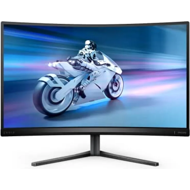 Philips Evnia 27M2C5500W - 27 Zoll QHD Curved Gaming Monitor, 240 Hz, HDR400, 1 ms GtG, FreeSync Premium Pro (2560x1440, HDMI, DisplayPort, USB Hub) dunkelgrau