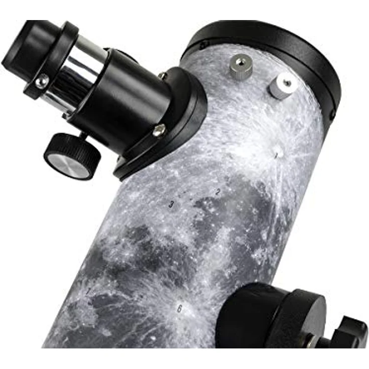 Celestron FirstScope Teleskop, Mond von Robert Reeves, schwarz – Bild 6