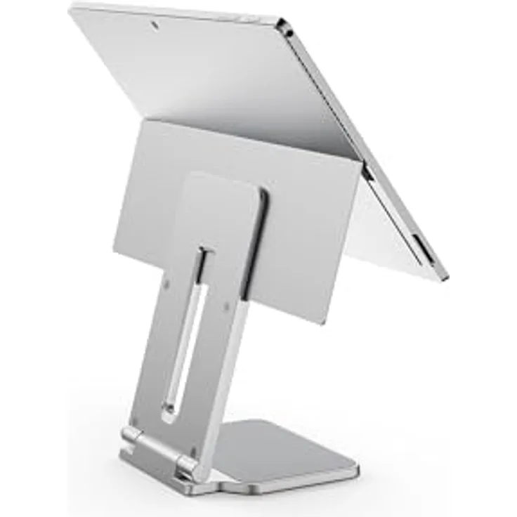 Kensington Microsoft Surface Pro Ständer, erhöhter Ständer für Schreibtisch, faltbar, leicht, rutschfest, Tablet-Ständer und Halterung für Surface Pro 7, 7+, 8, 9, 10, 11, - Schwarz