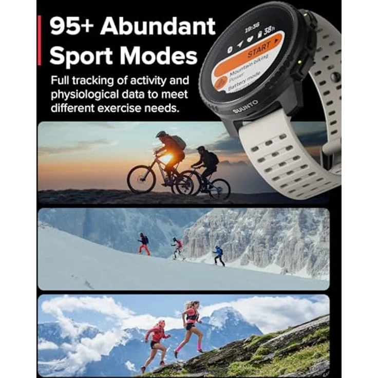 Suunto Vertical Smartwatch (1,4 Zoll), Beste Akkulaufzeit und Genauigkeit – Bild 6