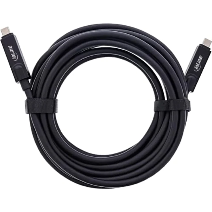 InLine USB 3.2 Gen.2 AOC Kabel, 7.50 m, 10 Gbit/s, unterstützt 8K@60 Hz und Power Delivery, robustes Design – Bild 2