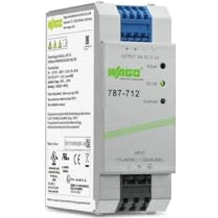 WAGO 787-712 Gleichstromversorgung 22-28V 60W, AC/DC 85-264V, stabilisierte Ausgangsspannung, Tragschienenmontage – Bild 1