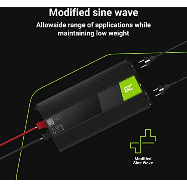GreenCell Power Inverter 12V > 230V 1500W Black – Bild 3