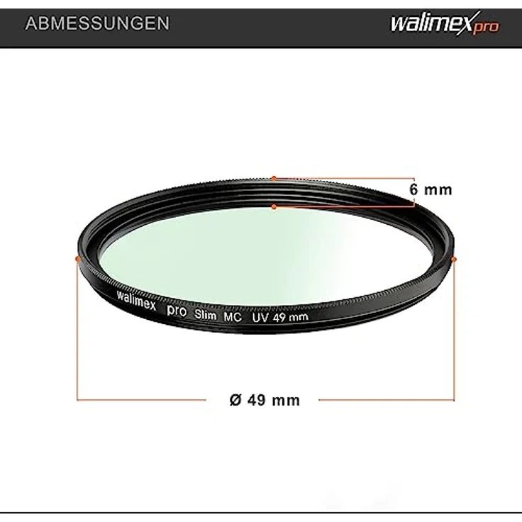 Walimex Pro UV-Filter Slim MC 49 mm (inkl. Schutzhülle) – Bild 4