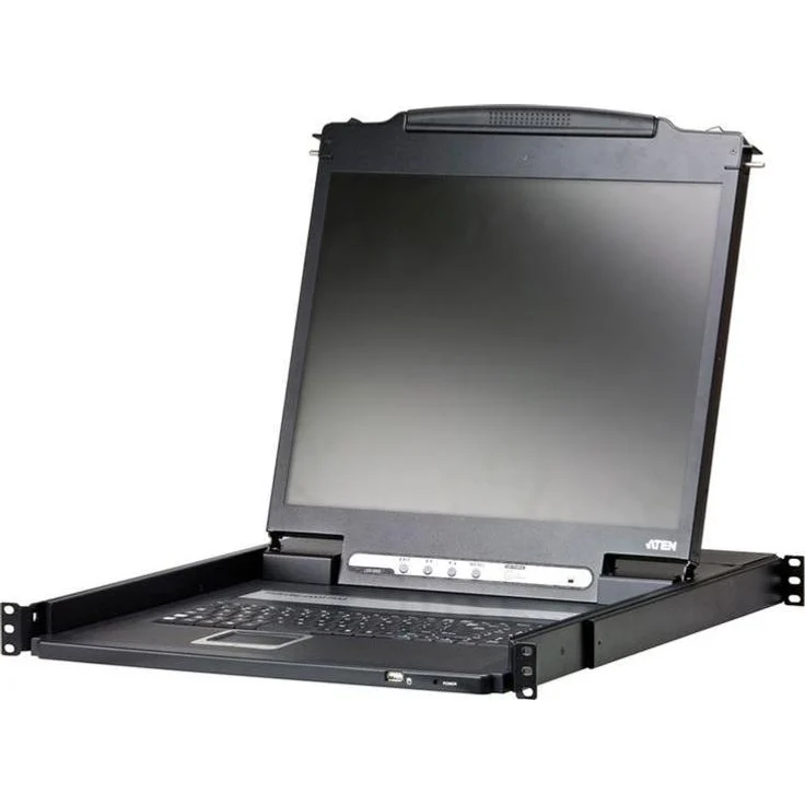 Aten CL3000N FR 19"-LCD KVM Konsole, PS/2-USB, VGA, leicht, schwarz, MIL-STD-810G zertifiziert
