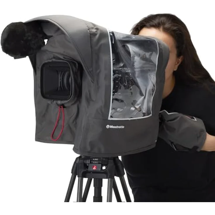 Manfrotto Pro Light Cineshield M/L Videokamera Regenschutz, Transparentes Fenster, inkl. Hülle für Fernbedienung – Bild 4