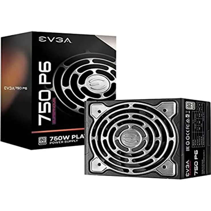 EVGA Supernova 750 P6 Power Supply, 80 Plus Platinum 750W, Fully Modular, 10 Year Warranty, Includes Power ON Self Tester 220-P6-0750-X2